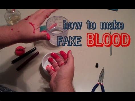 how to put on fake blood on clothes|how to make fake blood without food coloring.